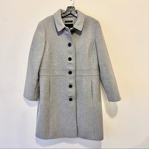 Grey Wool Blend Coat